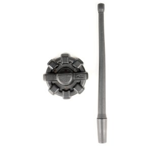 Jeep Wrangler Antenna - Rugged Ridge - Reflex Stubby with Elite Base - Textured Black - `07-`22